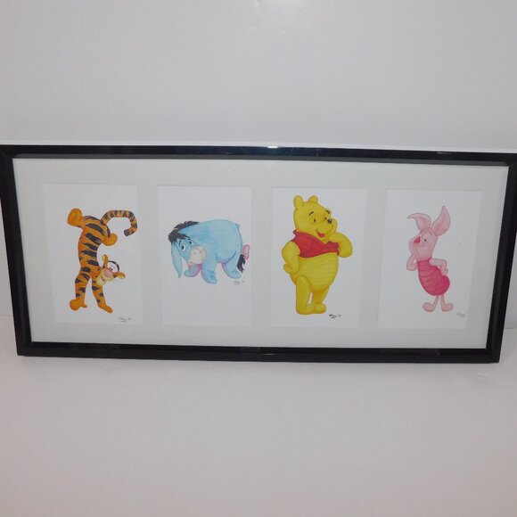 Winnie the Pooh Piglet Tigger Eeyore Framed Prints - Picture 1 of 7